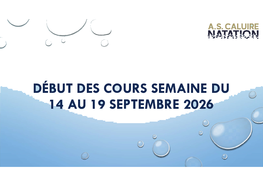 Début de la saison