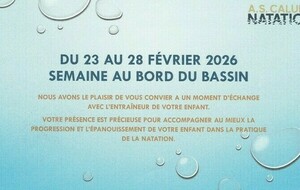 SEMAINE AU BORD DU BASSIN